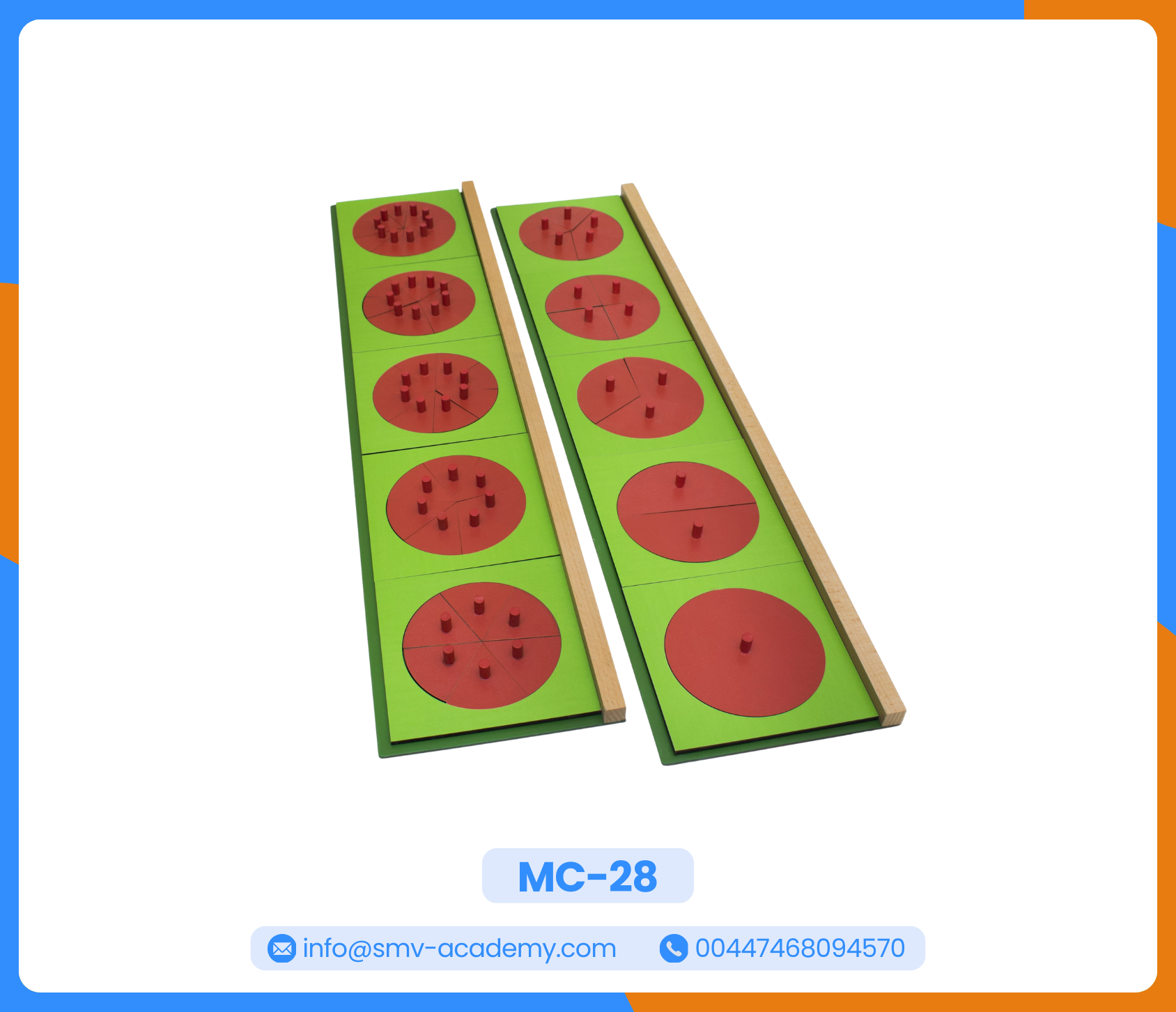 كسور الدائرة والحامل - Circle Fractions with Stands